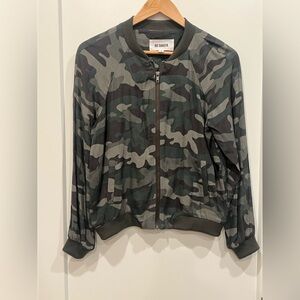 BB Dakota Camouflage Bomber Jacket in Green and Gray